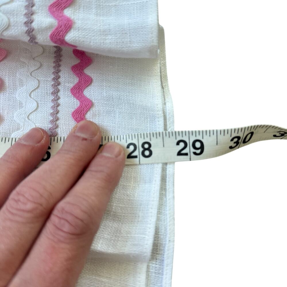 Lisa Marie Fernandez Ric Rac Linen Dress White Pink - Picture 8 of 8